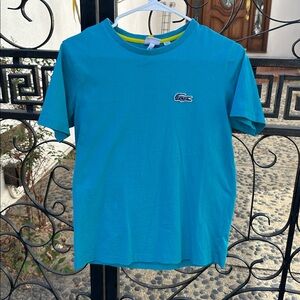 Lacoste Teal Crew Neck Tee